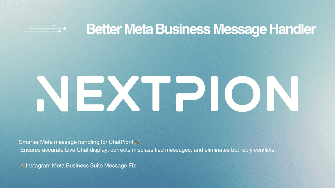 NEXTPION - Meta Business Suite Message Handler