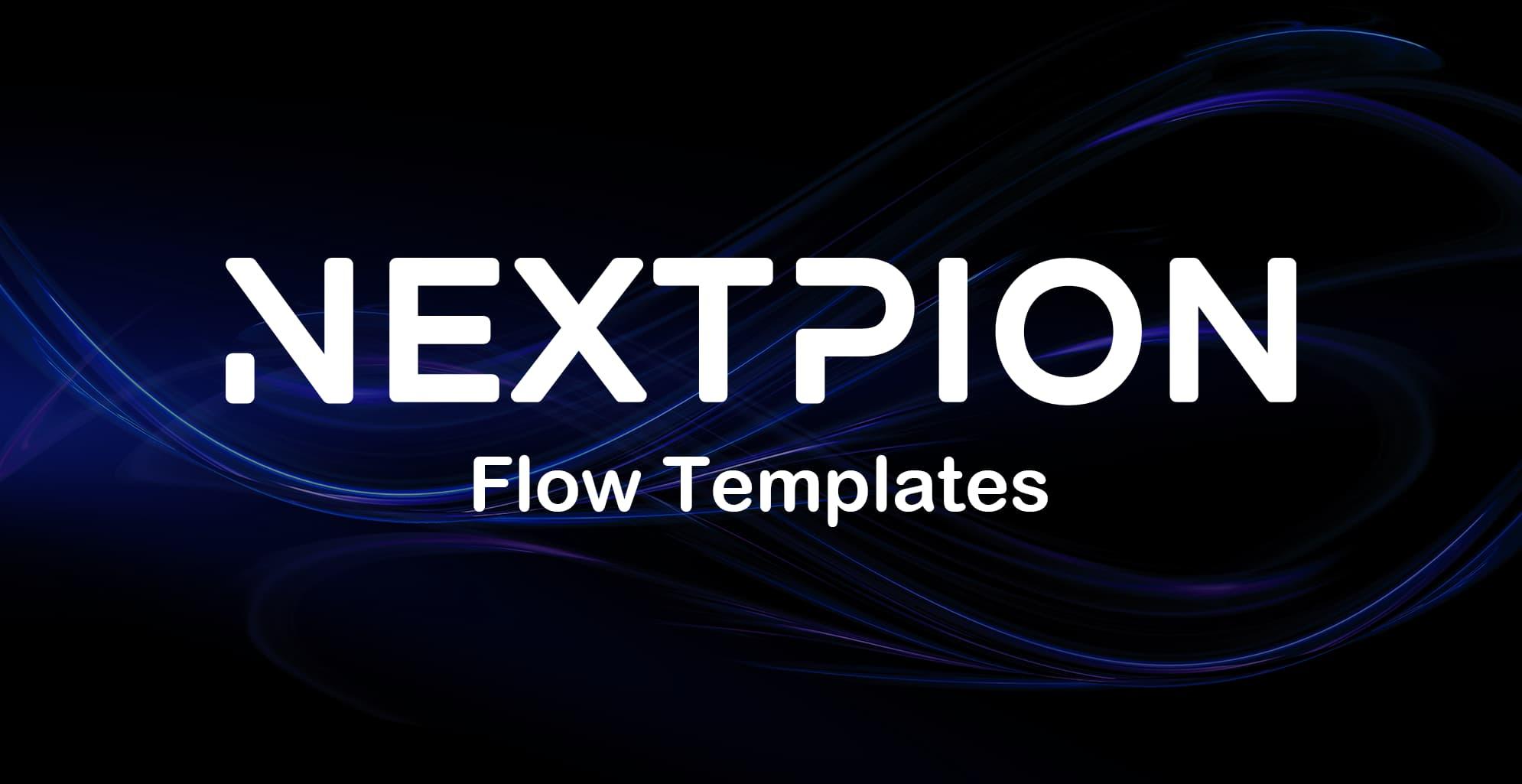 NEXTPION - Flow Templates cover