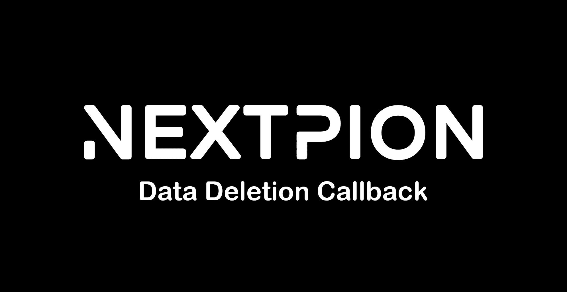 NEXTPION - Data Deletion Callback cover
